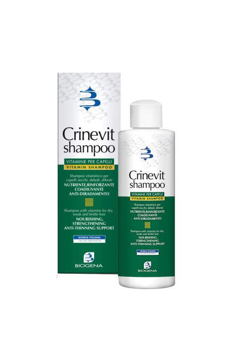 Biogena Crinevit Shampoo Rinforzante per Capelli Secchi e Deboli, 200ml