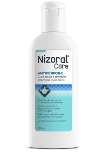 Nizoral Care - Shampoo lenitivo e antiforfora per la cute secca e sensibile, 200 ml

