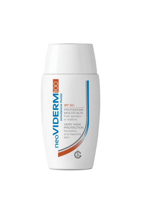 NeoViderm 100 SPF50+ Emulsione Fluida Protezione Pelli Sensibili Reattive, 50ml
