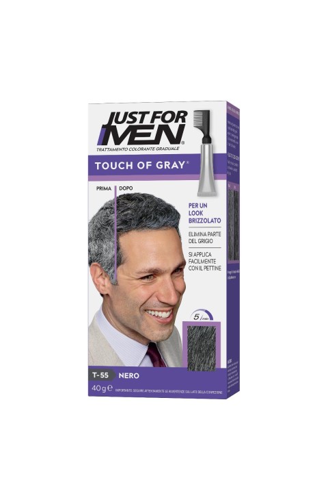 Just For Men Touch Of Gray Trattamento Colorante Graduale Nero, 40ml
