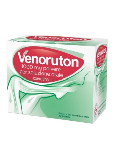 Venoruton 1000mg Oxerutina Trattamento Insufficienza Venosa e Fragilità Capillare, 30 Bustine