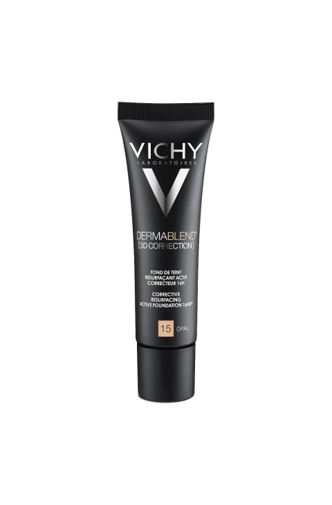 Vichy Dermablend - 3D Fondotinta Coprente per Pelle Grassa Tonalità 15, 30ml