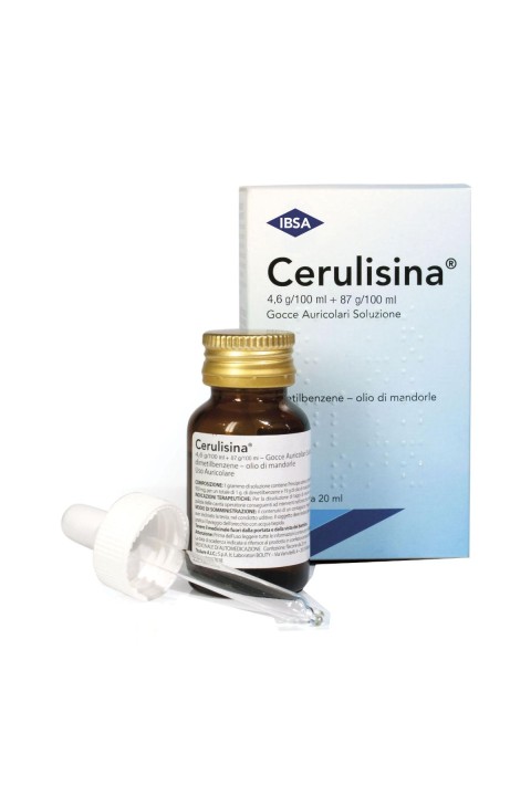 Cerulisina Gocce Auricolari 4,6g/100ml + 87g/100ml Dissoluzione Tappi di Cerume, 20ml