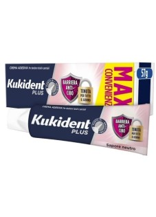 Kukident Plus Barriera anti cibo adesivo per dentiera tenuta forte quotidiana 40 g
