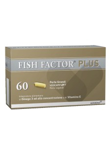 Fish Factor Plus Integratore con Omega 3 e Vitamina E, 60 Perle Grandi
