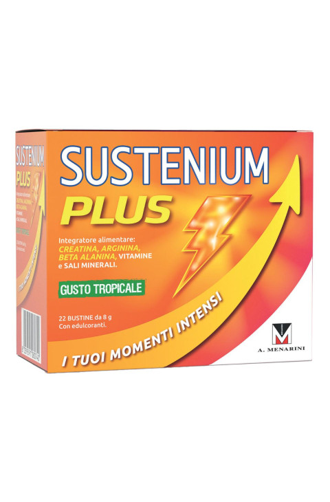 Sustenium Plus Integratore Alimentare Gusto Tropicale, 22 Bustine