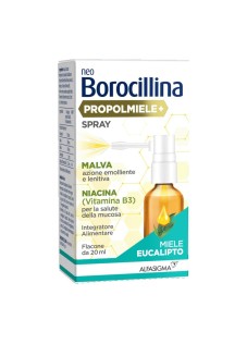 NeoBorocillina Propolmiele+ Spray Gola Gusto Miele Eucalipto, 20ml