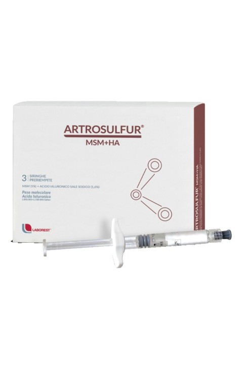 Artrosulfur MSM + HA Sostituto Liquido Sinoviale, 3 Siringhe