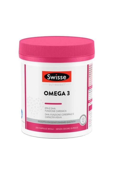 Swisse Cuore e Colesterolo - Omega 3 Integratore, 200 Capsule