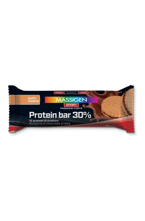 MASSIGEN SPORT PROTEIN BARRETTA 30% DOPPIO COOKIES 35 G
