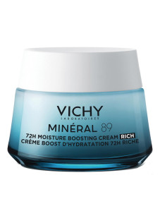 Vichy Minéral 89 - Crema Idratante 72H Ricca, 50ml