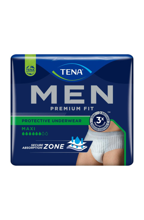 Tena Men Premium Fit Protective Underwear Livello 4 Taglia L, 8 Pezzi