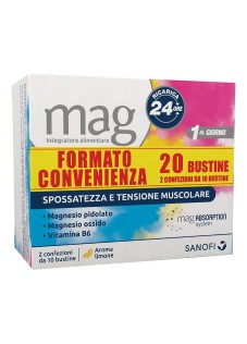 Mag Ricarica Integratore Stanchezza Fisica e Mentale, 24 Bustine