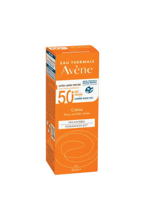 Avène Crema SPF 50+ Solare Viso per Pelli Sensibili e Secche, 50ml Avène Crema SPF 50+ Solare Viso per Pelli Sensibili e Secche, 50ml