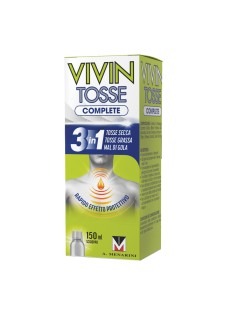 Vivin Tosse Complete 3in1 Pocket Tosse Secca Grassa Mal di Gola, 14 Stickpack
