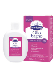 Euphidra AmidoMio - Olio Bagno Detergente Fisiologico Lenitivo Protettivo, 200ml
