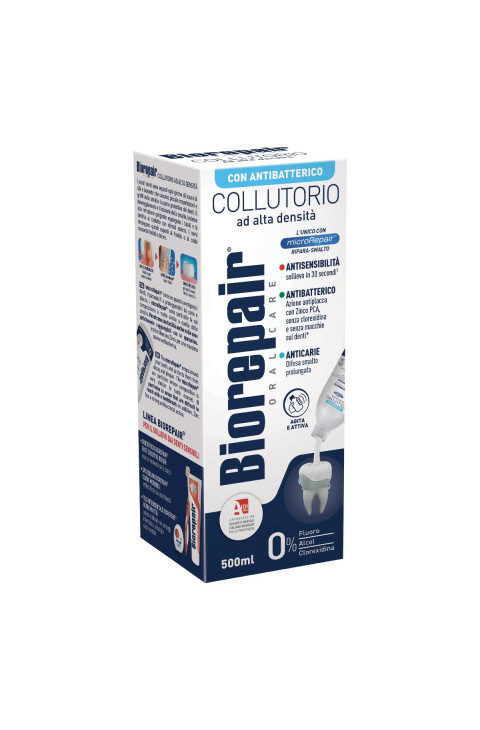 Biorepair Oral Care Collutorio Antibatterico Formula Alta Densità 500 ml