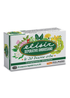 Pool Pharma Elisir Depurativo Ambrosiano, 20 compresse