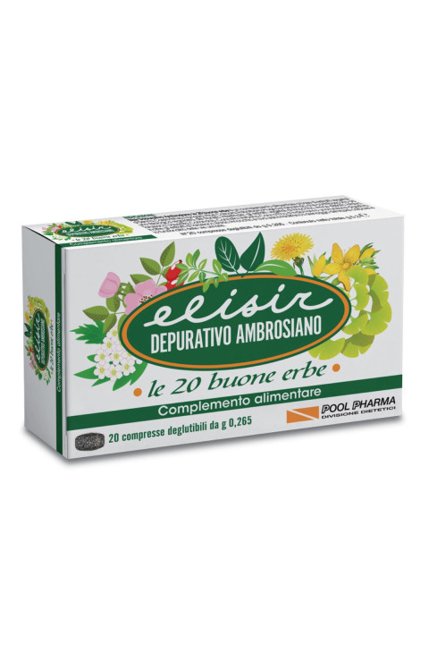 Pool Pharma Elisir Depurativo Ambrosiano, 20 compresse