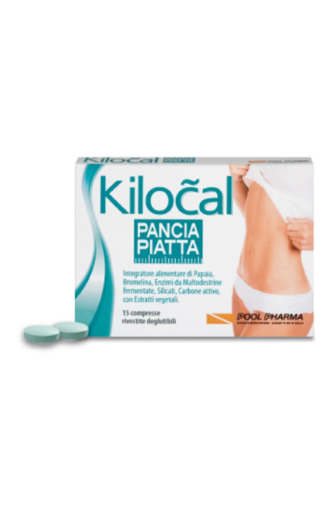 Kilocal Pancia Piatta Integratore Alimentare, 15 Compresse