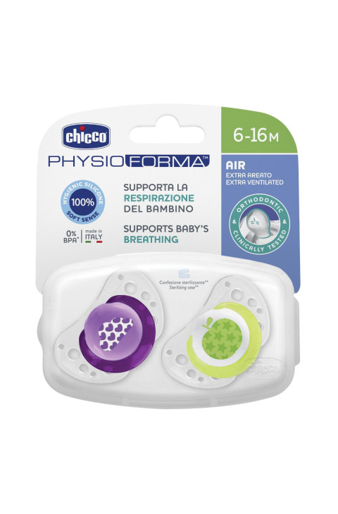 Chicco Succhietto Air Girl Silicone 6-12pz