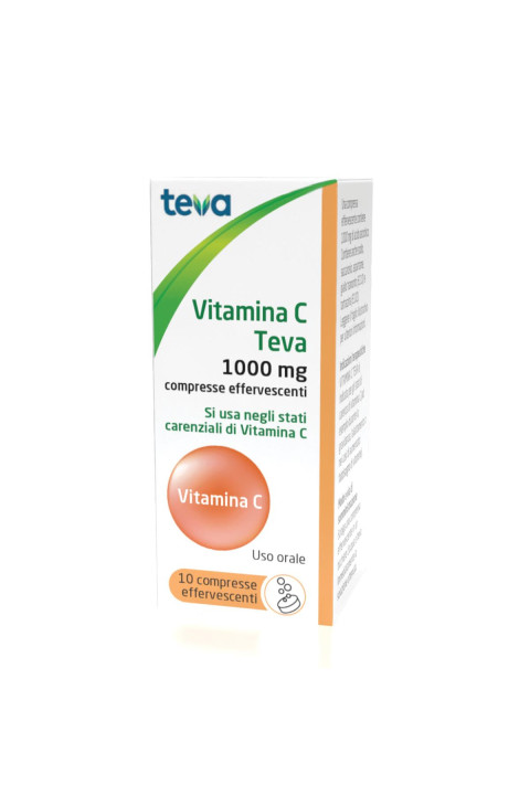 VITAMINA C TEVA*10CPR EFF 1G