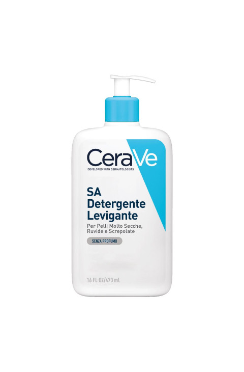 CeraVe SA Detergente Levigante con Acido Salicilico e Urea Esfolia Leviga, 473ml
