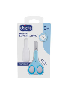 Chicco Forbicine per Bambini con Punte Arrotondate Colore Azzurro, 1 Pezzo