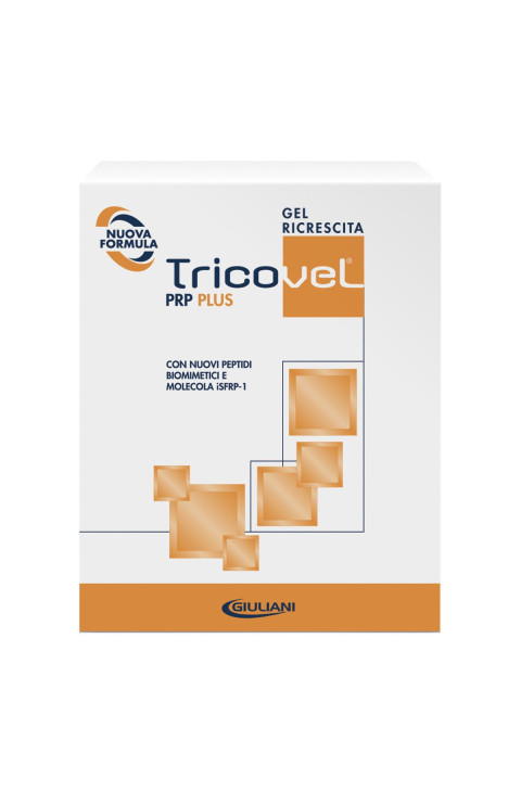 Giuliani Tricovel PRP Plus Gel Ricrescita Capelli, 2 Bustine x 15ml
