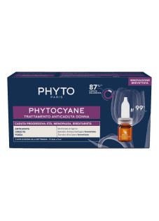 Phyto Phytocyane - Trattamento Anti-Caduta Progressiva Donna, 12 Fiale
