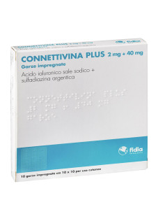 CONNETTIVINA PLUS*10GARZE 2+40