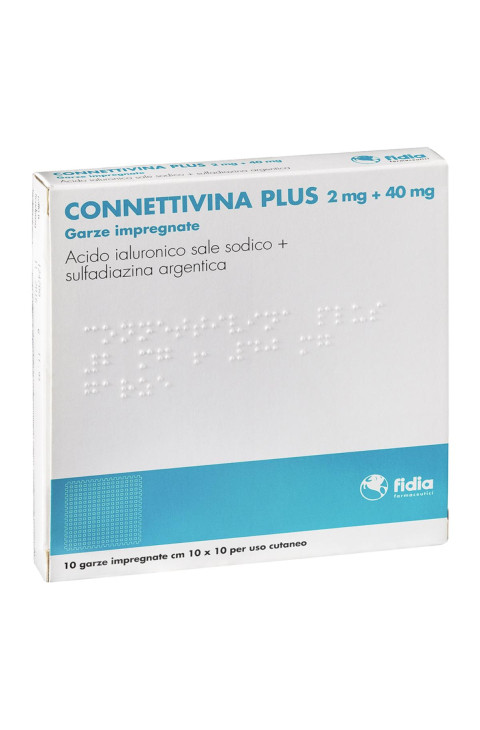 CONNETTIVINA PLUS*10GARZE 2+40