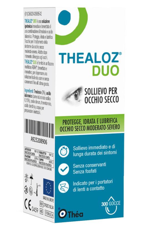 Thea Thealoz Duo Soluzione Oculare Idratante Lubrificante Flacone 10 Ml Thea Thealoz Duo Soluzione Oculare Idratante Lubrificante Flacone 10 Ml
