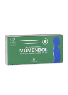 Momendol 220mg Naprossene Sodico Antidolorifico, 12 Compresse Rivestite con Film