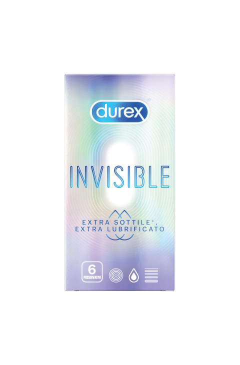 DUREX INVISIBLE EXTRA LUBR 6PZ