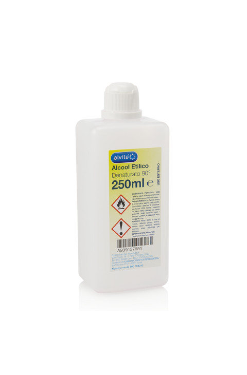 Alvita Alcool Etilico Denaturato 90 Gradi 250 ml
Alvita Alcool Etilico Denaturato 90 Gradi 250 ml