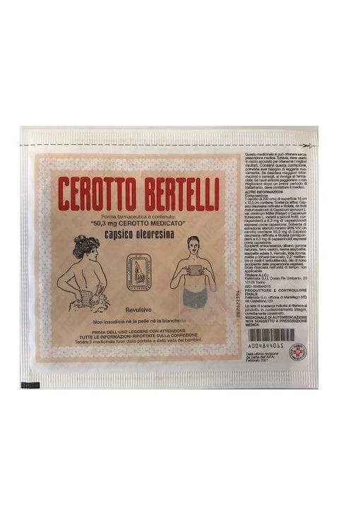Cerotto Bertelli 192 Mg Cerotto Medicato 1 pz.16 X 12,5 Cm
