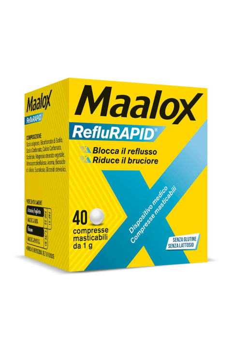 Maalox Reflurapid 40cpr Mastic