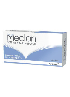 Meclon 100mg+500mg Ovuli per Vaginosi Vaginiti e Vulvovaginiti, 10 Ovuli