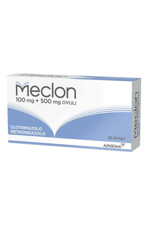 Meclon 100mg+500mg Ovuli per Vaginosi Vaginiti e Vulvovaginiti, 10 Ovuli