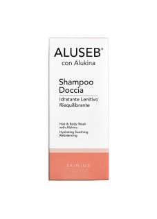 Alfasigma Aluseb Doccia Shampoo con Alukina Riequilibrante Capelli, 125ml