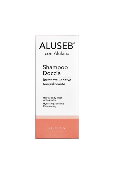 Alfasigma Aluseb Doccia Shampoo con Alukina Riequilibrante Capelli, 125ml