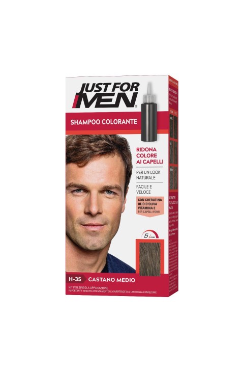Just For Men Shampoo Colorante Colore Castano Medio
