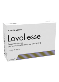 Lovol-esse Preparato Isotonico Pulizia Intestino Simeticone, 4 Bustine