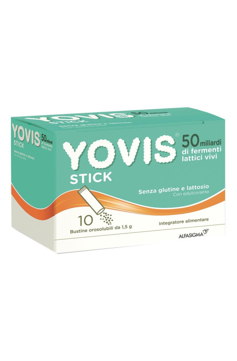 Yovis Stick Fermenti per l'Equilibrio Flora Intestinale, 10 Bustine