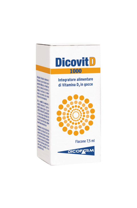 Dicofarm Dicovit D 1000 - Integratore Alimentare Di Vitamica D3, 7.5ml