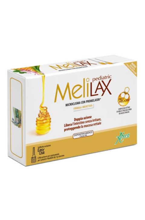 Melilax - Pediatric Dispositivo Medico Microclisma con Promelaxin, 6 Pezzi