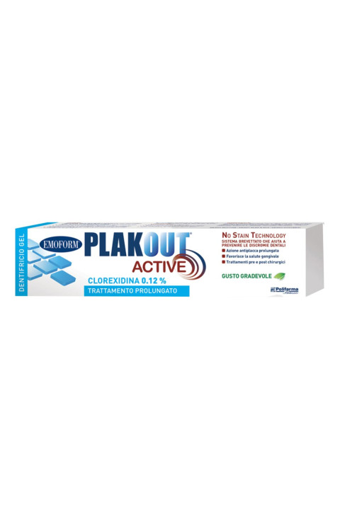 Polifarma Benessere Plak Out Active 0,12% Dentifricio Gusto Menta 75 ml