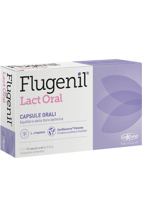 Flugenil Lact Oral Integratore Alimentare, 15 Capsule