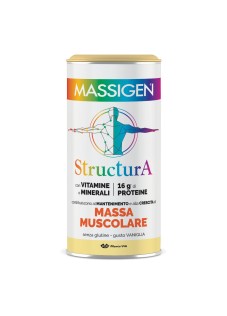 Massigen Structura - Integratore Massa Muscolare gusto Vaniglia, 252g